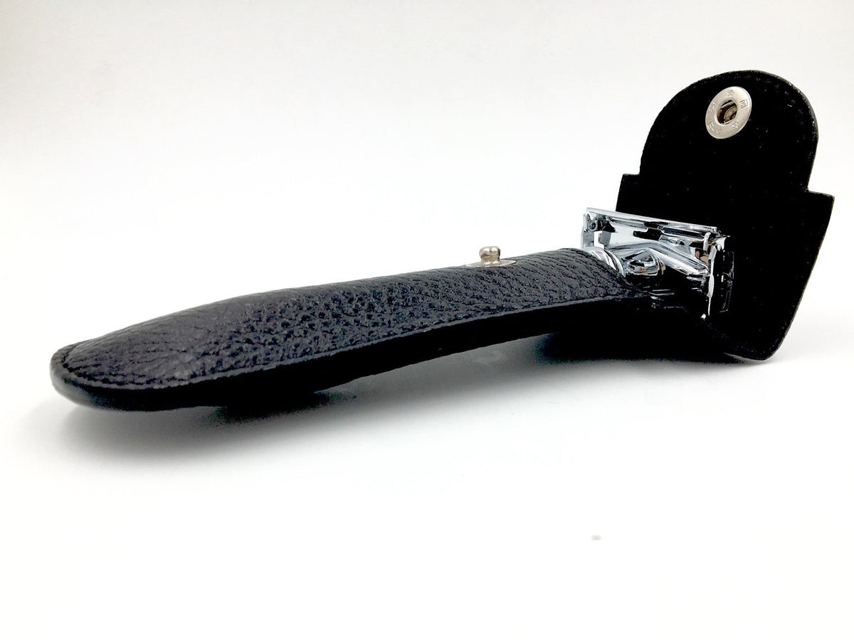 Parker Leather Safety Razor Travel Case