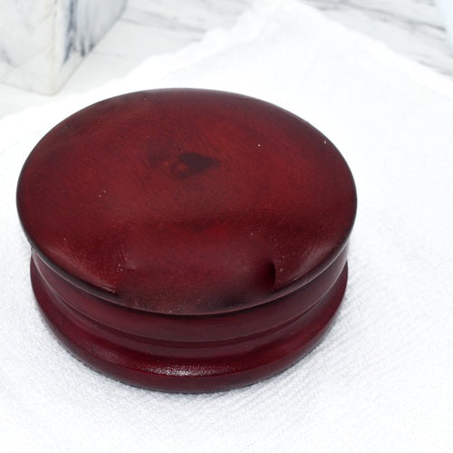 Parker High Luster Mango Wood Shaving Bowl with Lid