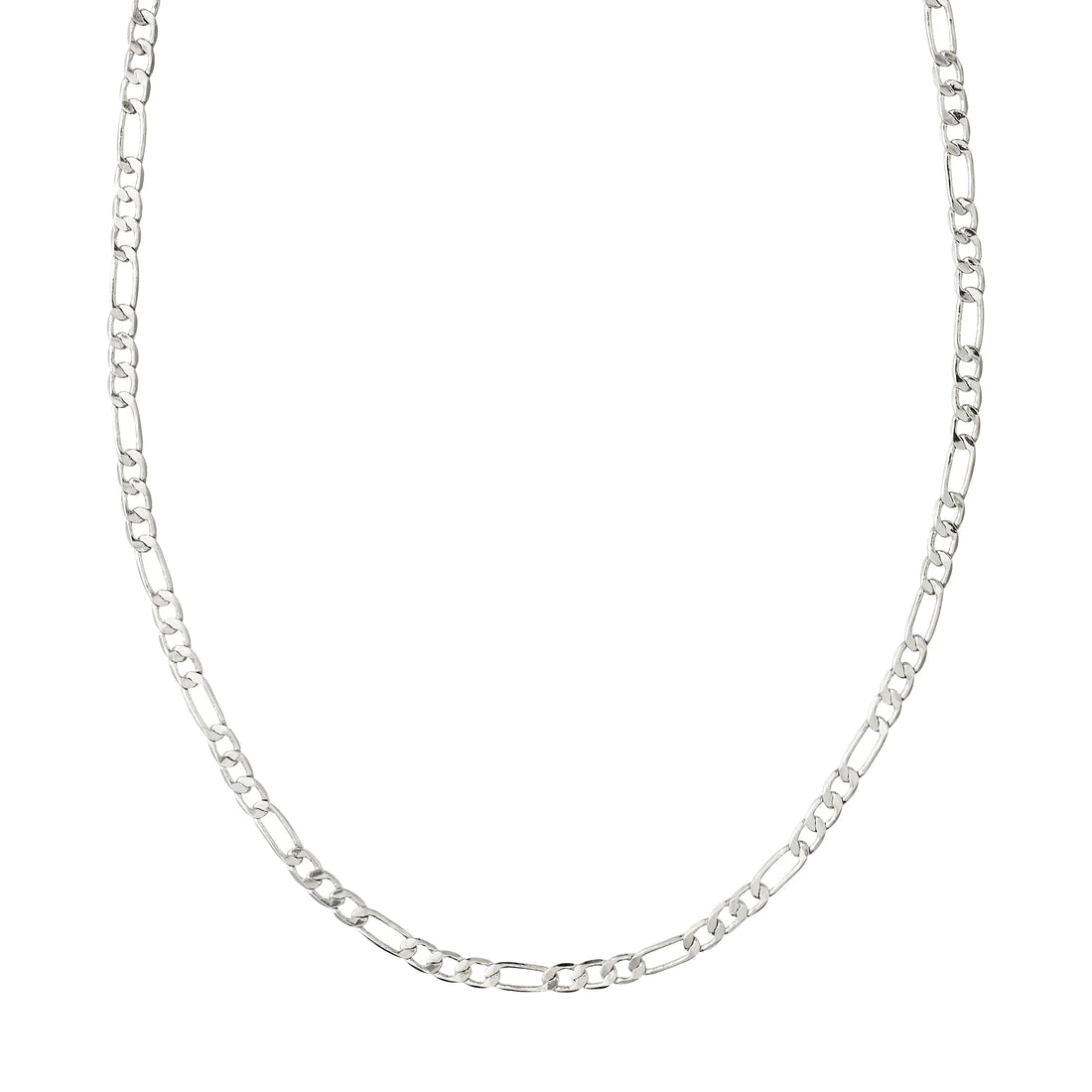 Pilgrim DALE Recycled Open Curb Chain Necklace Silver-Plated