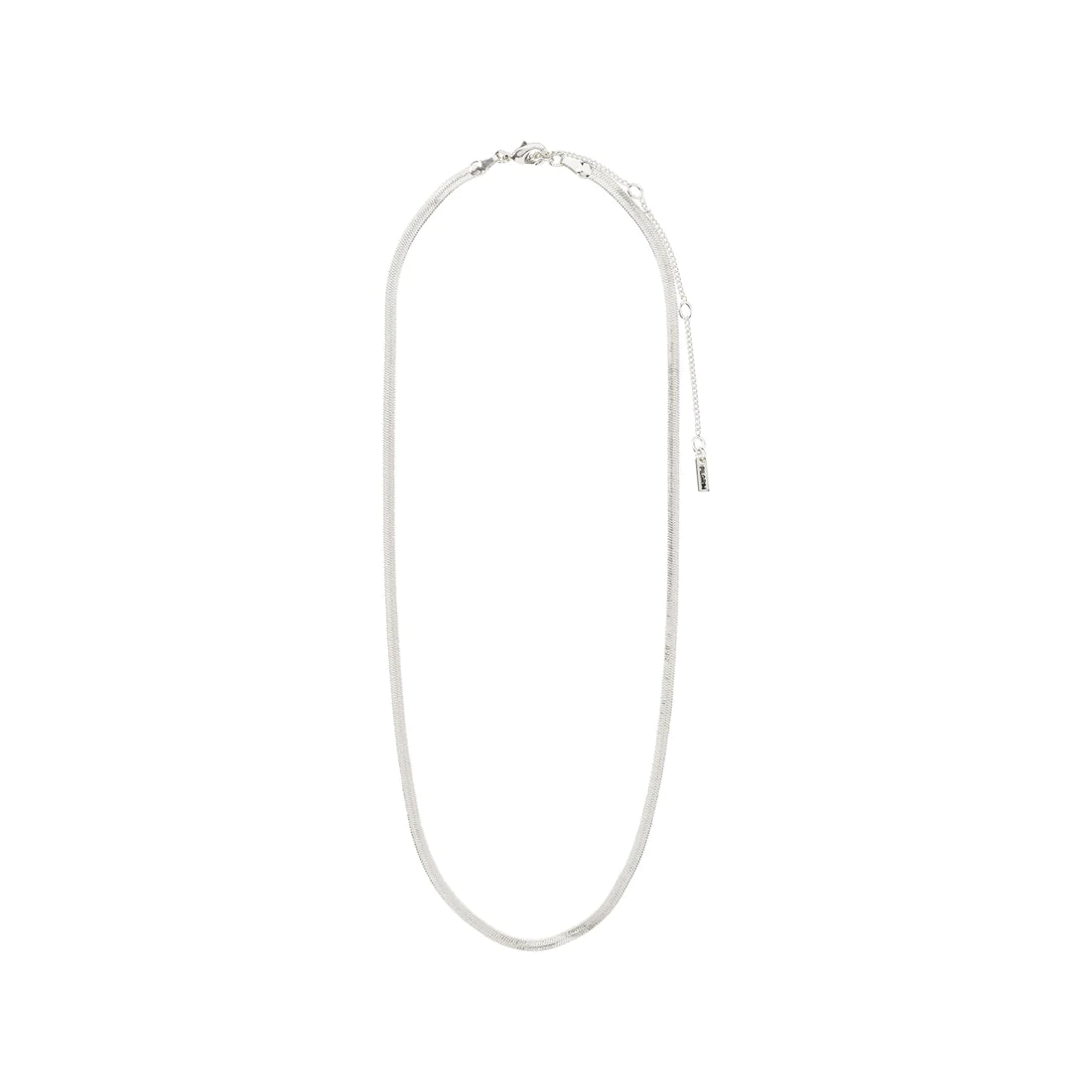 Pilgrim JOANNA Recycled Flat Snake Chain Necklace Silver-Plated