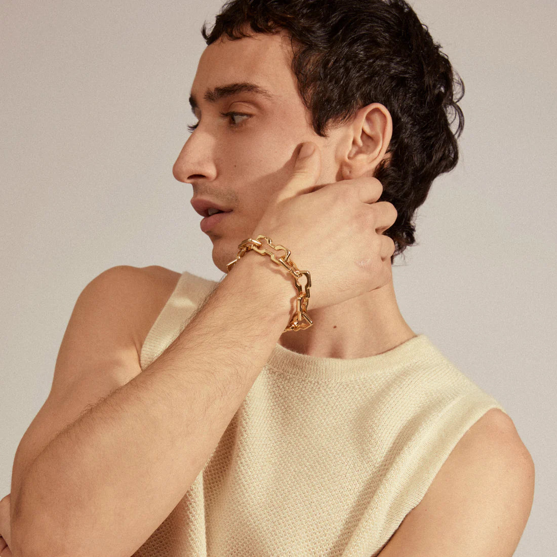 Pilgrim LIVE Recycled Chunky Bracelet Gold Plated