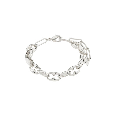 Pilgrim PACE Recycled Chunky Bracelet Silver-Plated