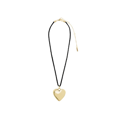Pilgrim REFLECT Recycled Heart Necklace Gold-Plated