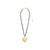 Pilgrim REFLECT Recycled Heart Necklace Gold-Plated