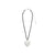 Pilgrim REFLECT Recycled Heart Necklace Silver-Plated