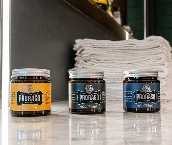 Proraso Single Blade Pre-Post Shave Cream, Wood & Spice