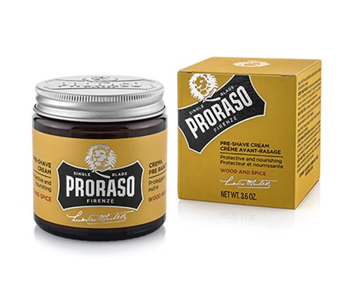 Proraso Single Blade Pre-Post Shave Cream, Wood &amp; Spice