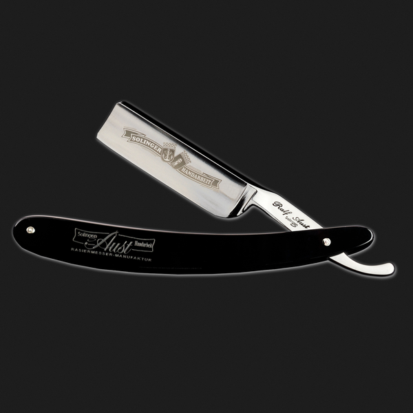 Square Man Razor Ralf Aust 7/8 Black Acrylic Square Point Straight Razor - The Classic ...