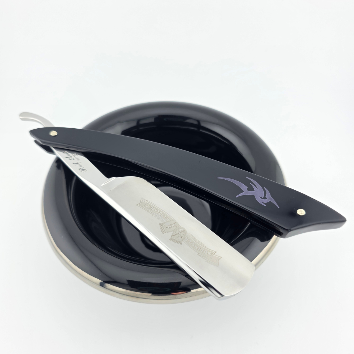 Ralf Aust 6/8 Black Acrylic Round Point Wenge Handle
