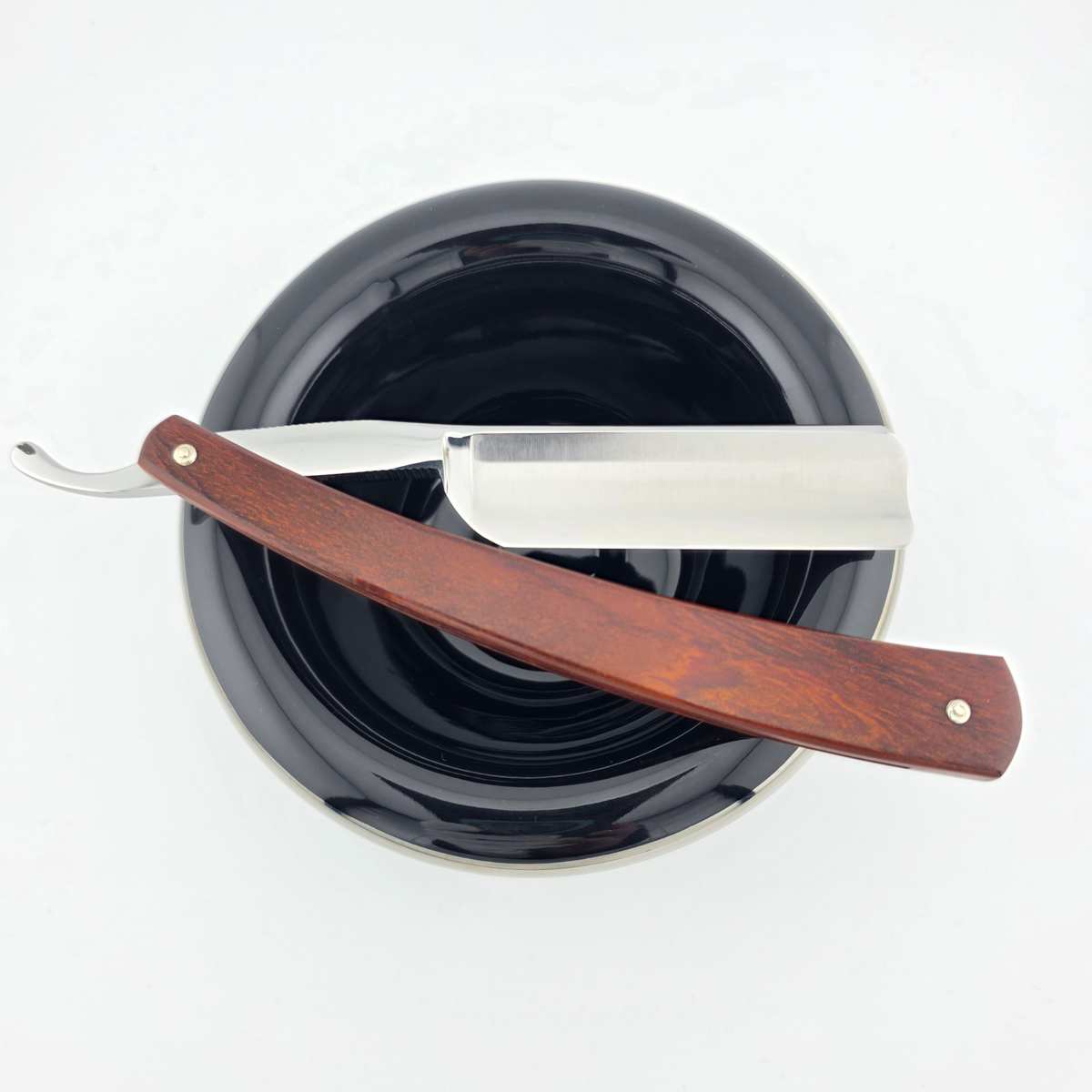Ralf Aust 6/8 Cocobolo Wood Spanish Point Straight Razor