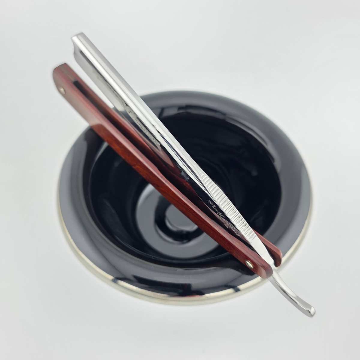 Ralf Aust 6/8 Cocobolo Wood Spanish Point Straight Razor