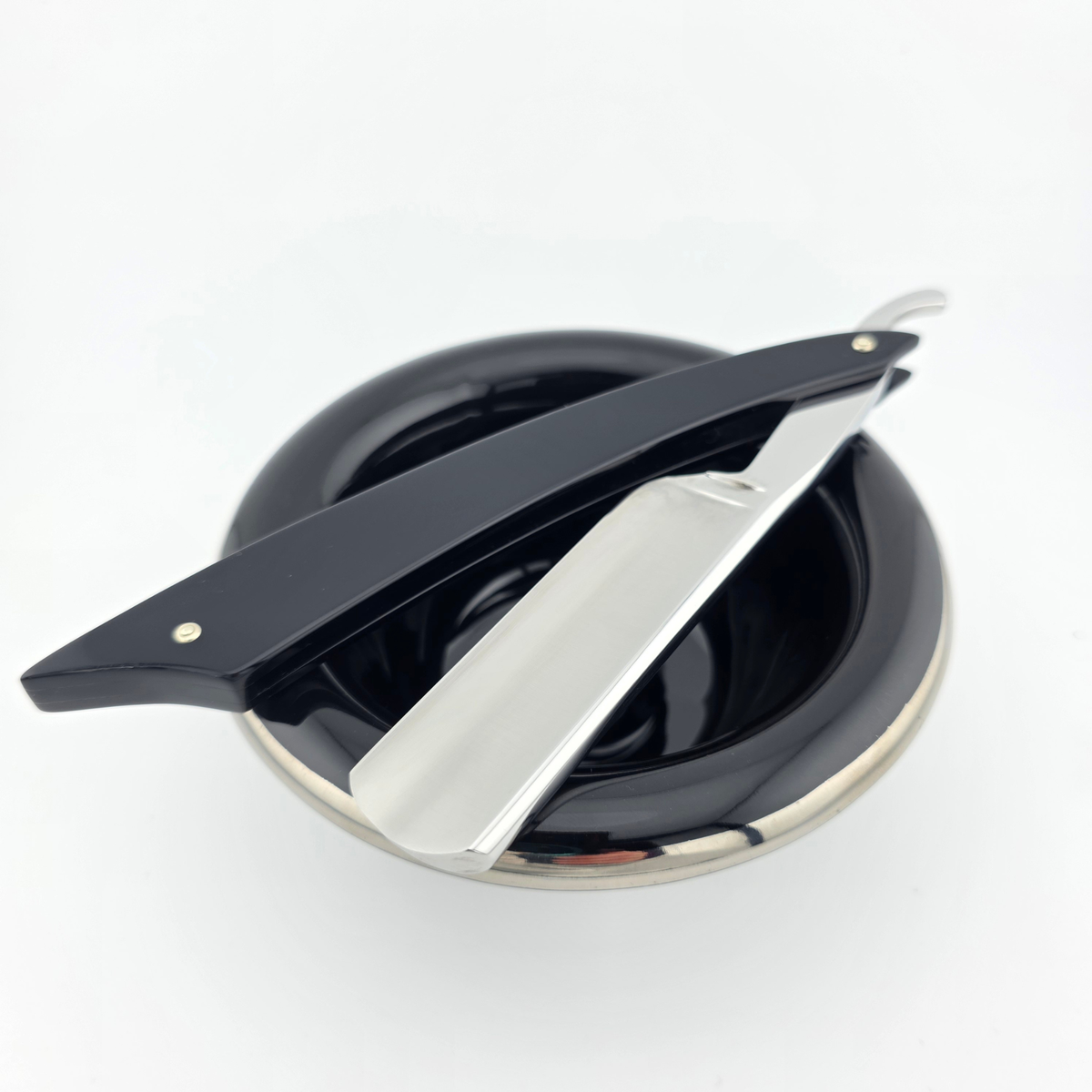 Ralf Aust 7/8 Black Acrylic Round Point Wenge Handle