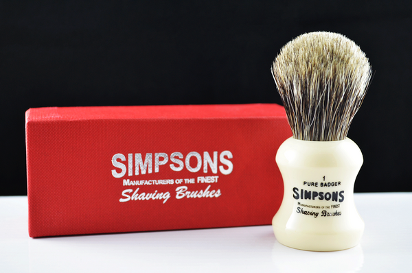 Simpsons Eagle G1 Pure Badger Shaving Brush - The Classic Edge Shaving ...