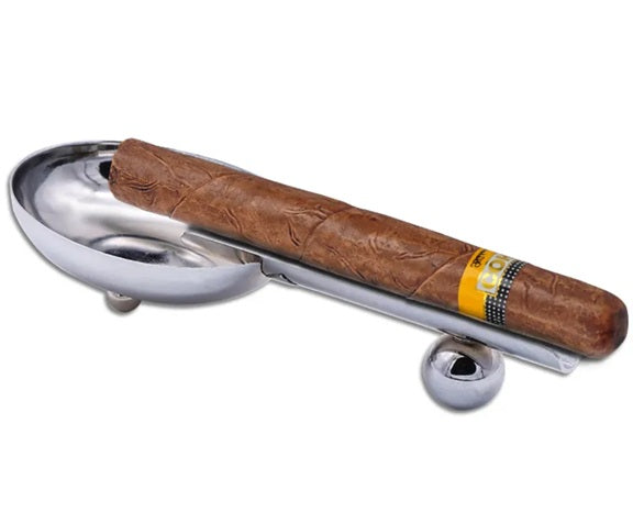 Single Cigar Stainless Ashtray