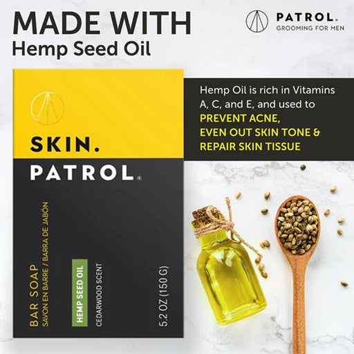 Skin Patrol Bar Hemp Soap Oil