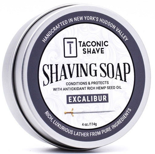 Taconic Excalibur Glycerin Hemp Oil Shaving Soap 4 oz.