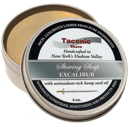 Taconic Excalibur Glycerin Hemp Oil Shaving Soap 4 oz.