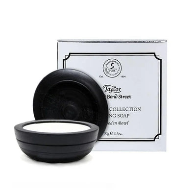 Taylor of Old Bond Street Platinum Collection Shaving Soap in Wooden Bowl