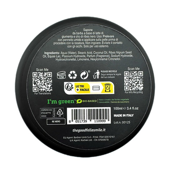 The Goodfellas' Smile Re Nero Shaving Soap, Made in Italy