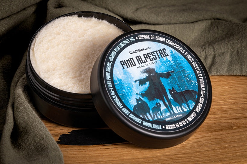 The Goodfellas' Smile Pino Alpestre Shaving Soap, Made in Italy