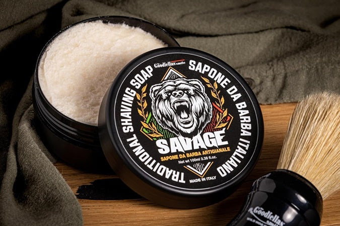 The Goodfellas&#39; Smile Savage Shaving Soap, Made in Italy