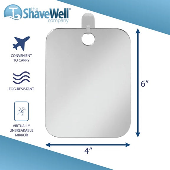 The Shave Well Company Anti-Fog Shower Mirror