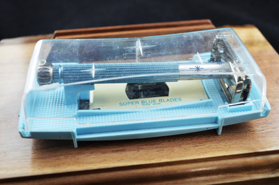 Lady Gillette Starburst Blue Double Edge Safety Razor