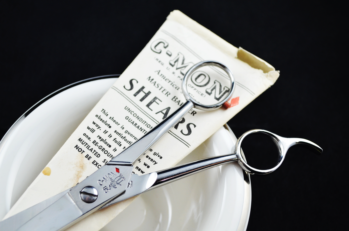 NOS Vintage C-Mon SB Barber Scissors