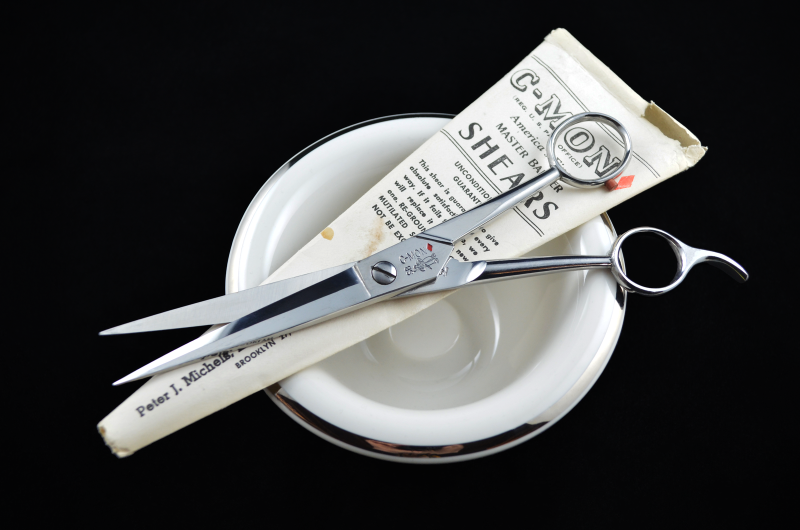 NOS Vintage C-Mon SB Barber Scissors