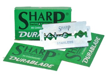 10 Sharp Stainless Double Edge Safety Razor Blades