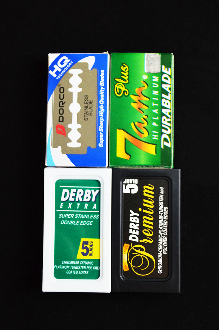25 pc Razor Blade Sampler Pack: 7 a.m, Derbys & Dorco - The Classic ...