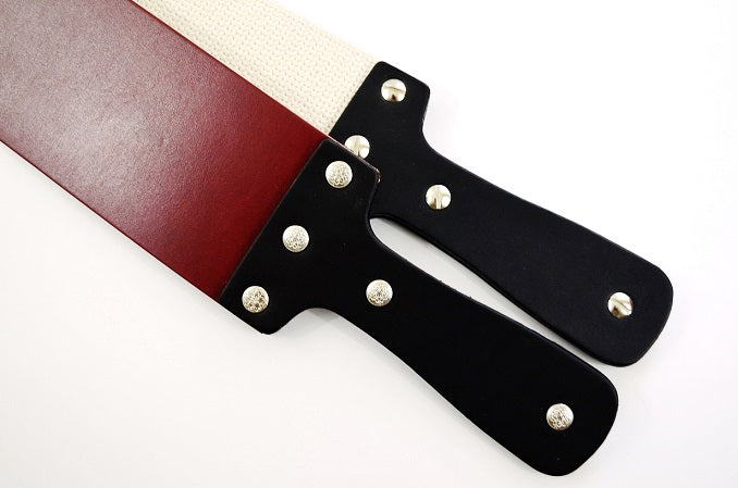 3" English Bridle Hanging Strop w/Leather Handle, Barber Strop