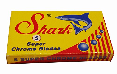 5 Shark Super Chrome Double Edge Blades