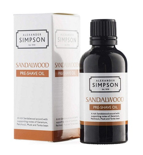 Alexander Simpson Pre-Shave Oil, Sandalwood