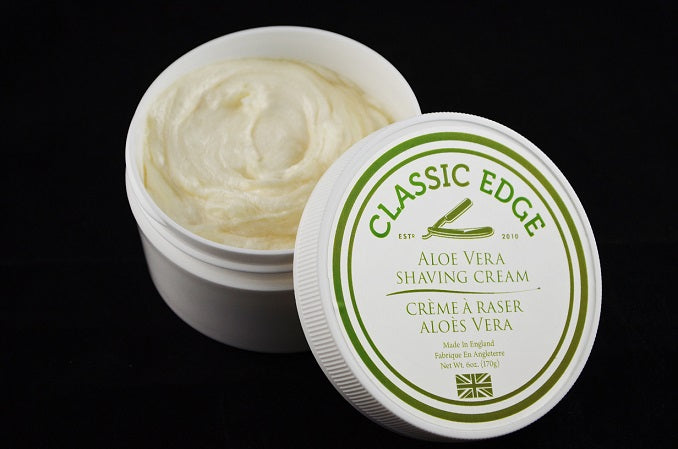 Classic Edge Aloe Vera Shaving Cream, Made in England