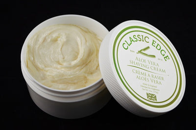 Classic Edge Aloe Vera Shaving Cream, Made in England