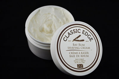 Classic Edge Bay Rum Shaving Cream, Made in England