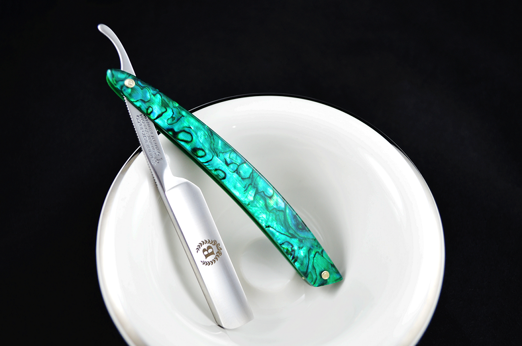 Boker Abalone Mini 4/8 Straight Razor "Shave Ready"