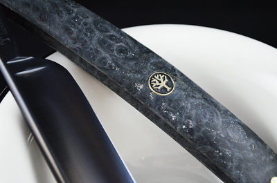 Boker Black Amboina Wood 6/8 Straight Razor