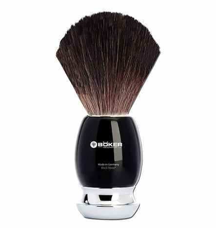 Boker Classic Resin Black Vegan Fiber Hair Shaving Brush