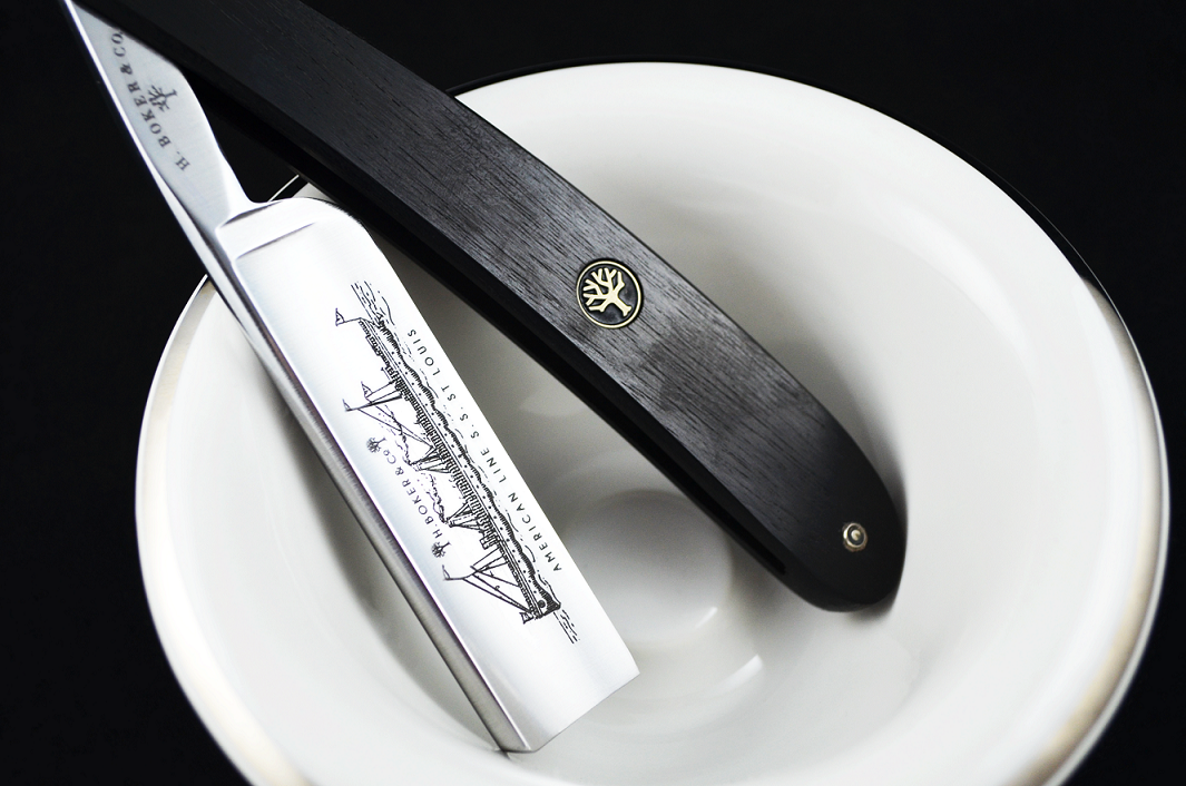 Boker S.S. Saint Louis Ebony Wood 6/8 Straight Razor