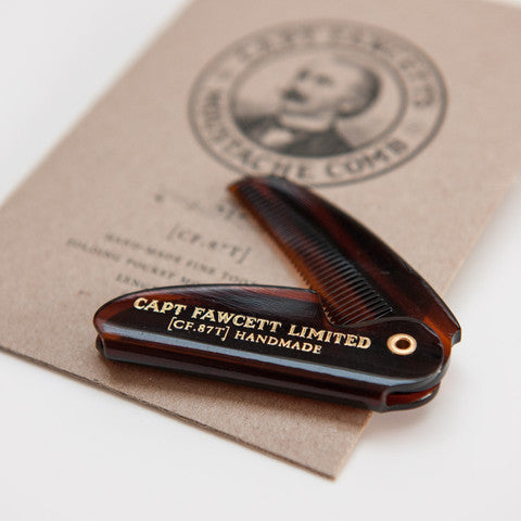 Captain Fawcett&#39;s Folding Pocket Moustache Comb