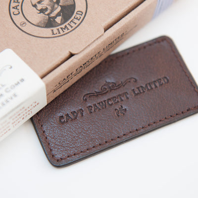 Captain Fawcett's Leather Case for Moustache Comb