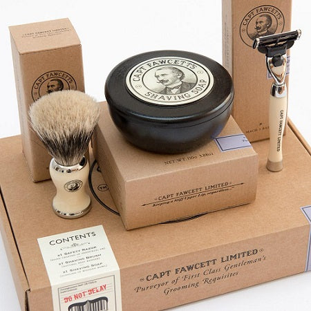 Captain Fawcett&#39;s Shaving Box Gift Set