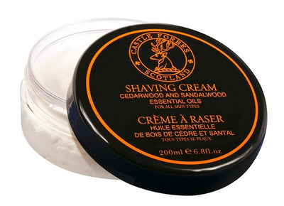 Castle Forbes Cedarwood and Sandalwood Essential Oil Shaving Cream