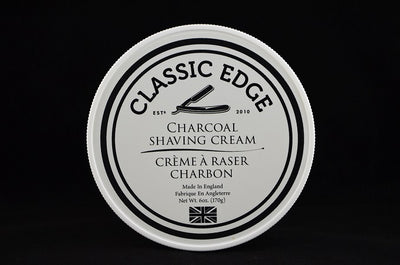 Classic Edge Charcoal Shaving Cream, Made in England