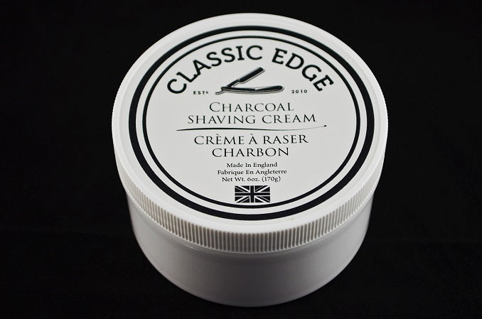 Classic Edge Charcoal Shaving Cream, Made in England