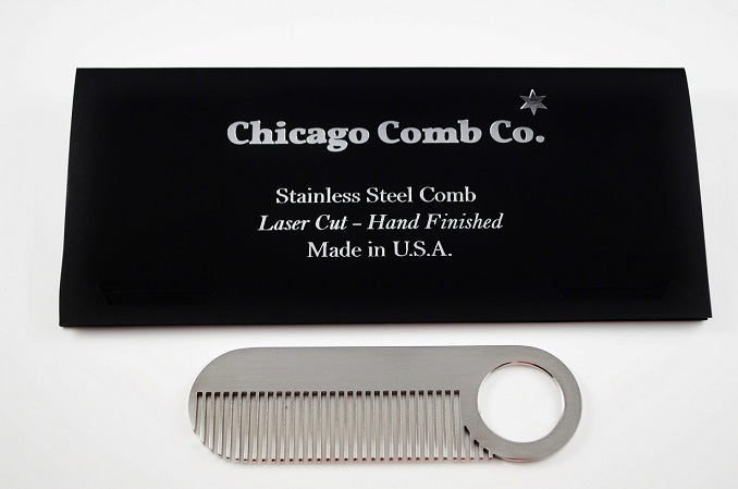 Chicago Comb Co. ModelStainless Steel Beard &amp; Mustache Comb