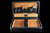 Cigarol Wooden Leather Travel Humidor Kit (Brown or Black)