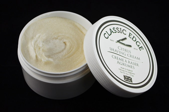 Classic Edge Citrus Shaving Cream, Made in England